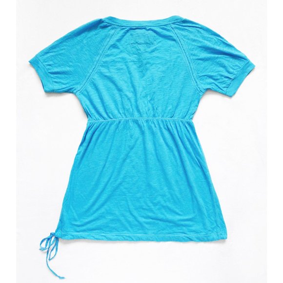 NWT V-Neck Tie Hem Empire Waist Tunic/Top/Shirt S - Picture 5 of 5